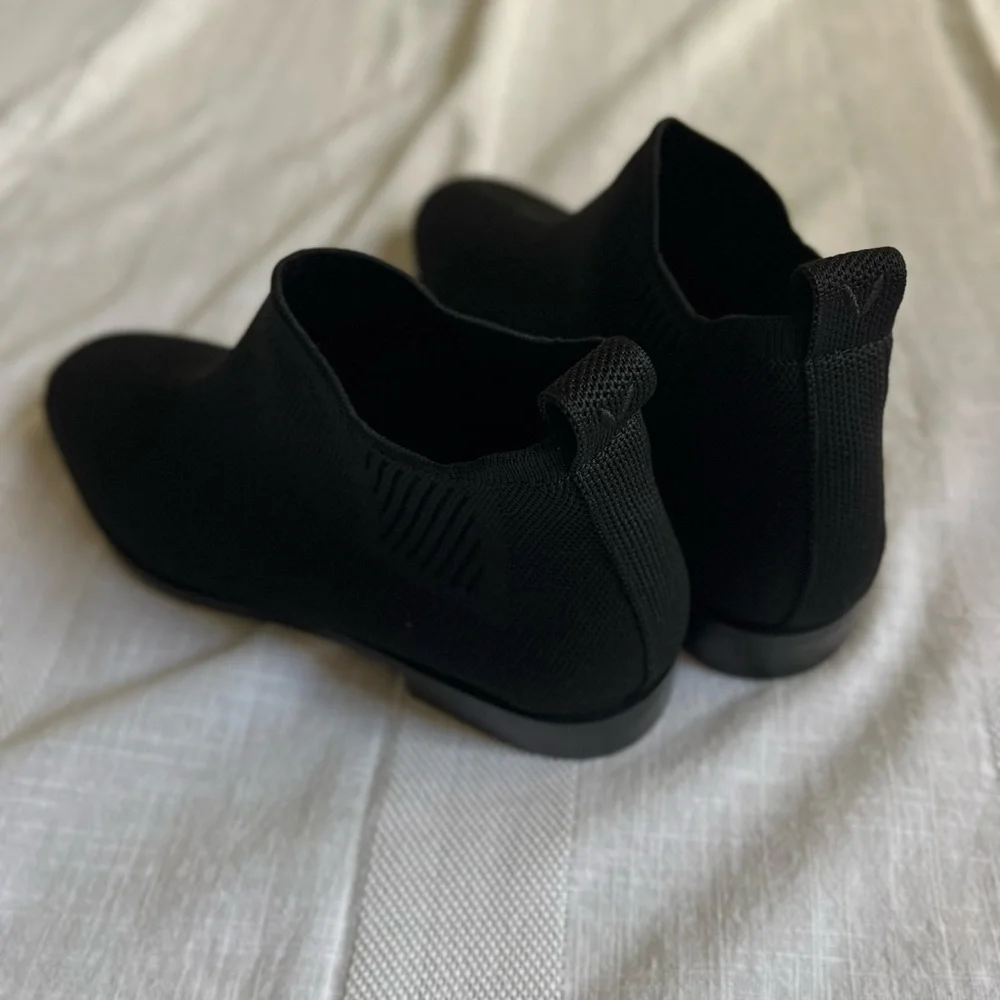 SOLD VIVAIA Square-Toe Water-Repellent Black Ankle Chelsea Boots (Ryan) Size 39 - Picture 10 of 15